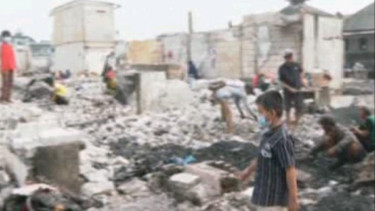 Kebakaran Pasar Baru Penjaringan, Korban : Habis Semua, Tolong!