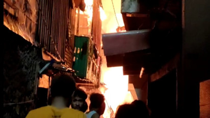 Permukiman Padat Di Tambora Jakarta Barat Terbakar