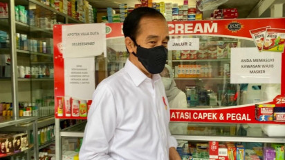 Presiden Cari Obat Covid-19 di Apotek di Bogor, Hasilnya Nihil