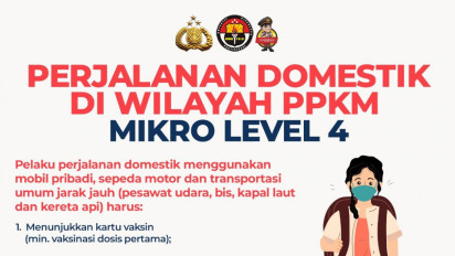 Jangan Sampai Salah, Ini Aturan Perjalanan Domestik di Wilayah PPKM 4