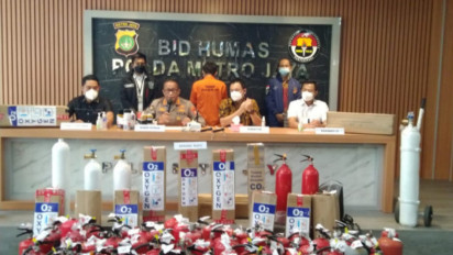 Polda Metro Jaya Tangkap "Penyulap" APAR Jadi Tabung Oksigen