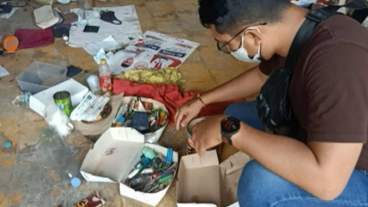 Masih Banyak Potongan Benda Tajam di Rumah Penyebar Wafer Bersilet