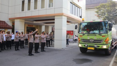 Polda DIY Salurkan Hibah 12 Ton Oksigen Cair