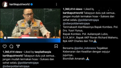Ini Dia Reaksi Kartika Putri Usai dr. Richard Lee Sempat Ditahan