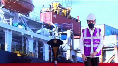 Jokowi Lepas Ekspor Komoditas Pertanian dari 17 Pintu Pelabuhan