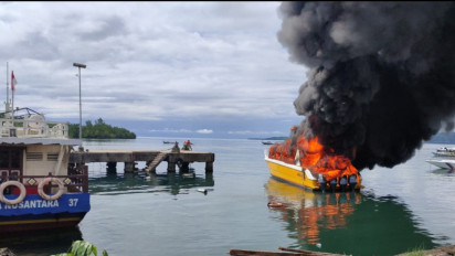 Speedboat Terbakar, Dua ABK Terluka