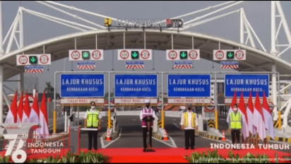 Presiden Resmikan Tol Kelapa Gading-Pulo Gebang