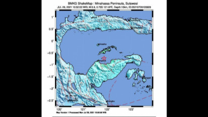 BPBD:  28 Rumah di Tojo Una-Una Sulteng Rusak Akibat Gempa