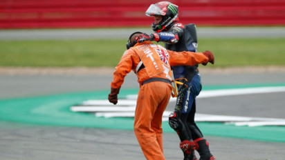 Quartararo Lolos Dari Cedera Serius di FP2 GP Inggris