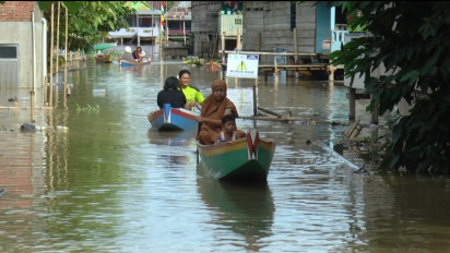 Luapan Danau Tempe Masih Banjiri Lima Kelurahan di Wajo