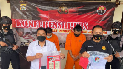 Polres Jembrana Temukan 48 Surat Rapid Antigen Palsu dari Jabar