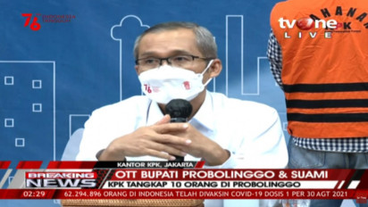 Konferensi Pers KPK Soal OTT Bupati Probolinggo