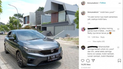 Larissa Chou Beli Mobil Untuk Anak, Netizen Sindir Alvin Faiz Soal Mobil VW