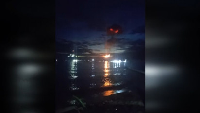 Kapal Angkut BBM Terbakar