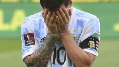 Messi Kecewa Laga Argentina vs Brazil di Setop Gara-gara Prokes