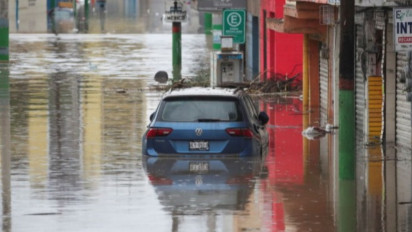 Banjir Besar Sapu Meksiko Tengah, 17 Pasien Covid-19 Tewas