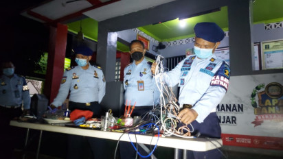 Lapas Kota Banjar Digeledah, Petugas Temukan Senjata Tajam