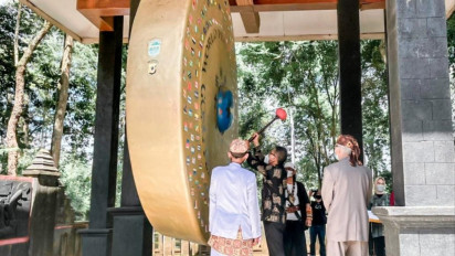 Gong Perdamaian Dunia di Ciamis Kembali Ditabuh