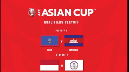 Playoff Piala Asia, Indonesia Ditunggu Taiwan