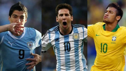 Trio MSN Dominasi Top Skor Conmebol