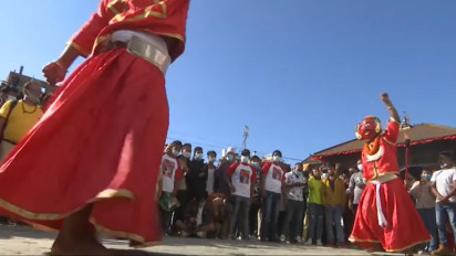 Covid Melandai, Warga Nepal Rayakan Hari Raya Indra Jatra