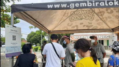 Tak Lolos Aplikasi PeduliLindungi, 75% Pengunjung GL Zoo Ditolak Masuk