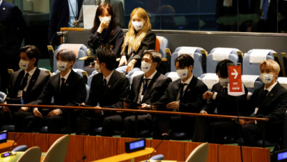 Bintang K-POP Korea Selatan BTS Sampaikan Harapan di Sidang Majelis Umum PBB