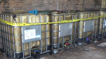 Kebangetan! Mantan Kepala Desa Timbun Ribuan Liter Solar Bersubsidi