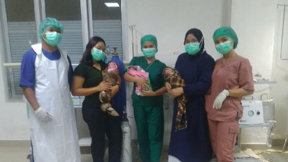 Pertama, Bayi Kembar Tiga Lahir di Mamasa