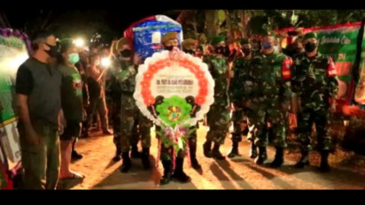 Jenazah Pratu Anumerta Ida Bagus Putu Dimakamkan di Taman Makam Pahlawan