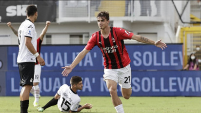 Gol Perdana Daniel Maldini Antar Kemenangan AC Milan