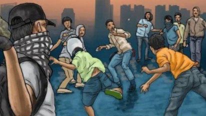 Tawuran antar Warga di Makassar, Satu Unit Motor Dibakar Warga