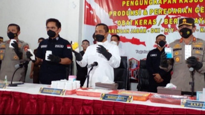 Polisi  Bongkar Pabrik Obat Keras Ilegal di Yogyakarta