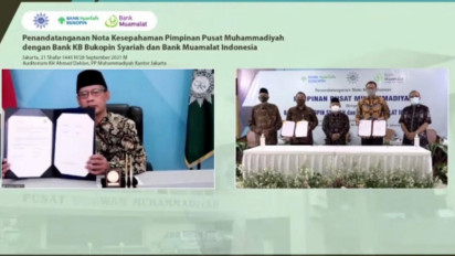 Fokus Program Kesehatan dan Usaha, Muhammadiyah Lakukan MoU dengan Dua Bank Syariah