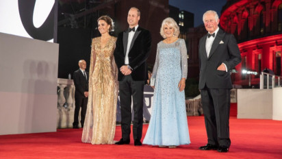 Keluarga Kerajaan Inggris Hadiri Pemutaran Perdana film James Bond "No Time To Die"
