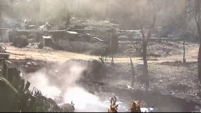 Kebakaran Hutan Hanguskan 12 Rumah