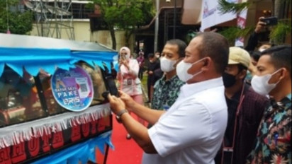 Naik Becak Bermotor Di Kota Sibolga Tak Perlu Bayar Tunai, Cukup Pakai QRIS.