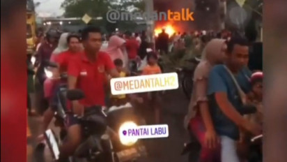 Kesal Suami Habiskan Uang, Emak-Emak Bakar Mesin Judi