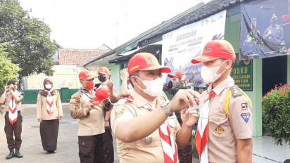 Tangkal Radikalisme, TNI AD Rekrut Anggota Pramuka di Kota Banjar