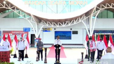 Presiden Resmikan Terminal Penumpang Bandara Mopah Merauke