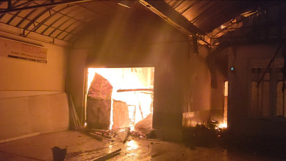 Sebuah Rumah Tempat Produksi Batik Ludes Dilalap Sijago Merah