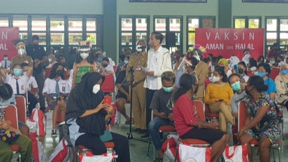 Horee!! Warga yang Divaksin Dapat Sembako dari Presiden