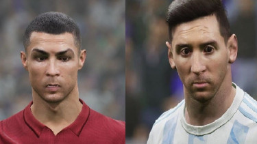 eFootball PES 2022: Mata Juling Ronaldo & Wajah Beler Messi Dikritik Netizen