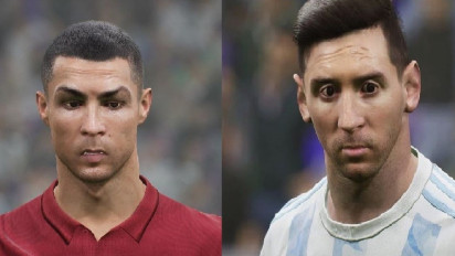 eFootball PES 2022: Mata Juling Ronaldo & Wajah Beler Messi Dikritik Netizen