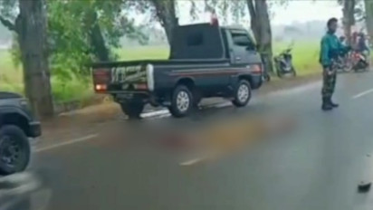 Seorang Pegawai Jasa Pengiriman Tewas di Tengah Jalan Raya