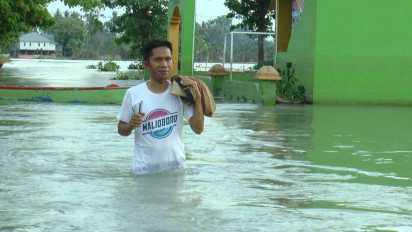 Sudah Lebih dari Sebulan Banjir Rendam Ribuan Rumah di Wajo