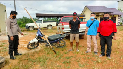 Pencuri Buah Sawit di Kotawaringin Timur Tertangkap Basah Saat Beraksi