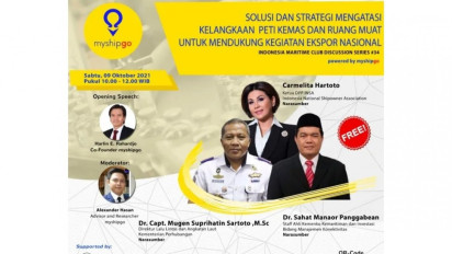 Indonesia Maritime Club Seri 34: Solusi dan Strategi Atasi Kelangkaan Peti Kemas