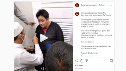 Duh! Pria Ini Nyamar Jadi Wanita Bercadar di Masjid Jambi