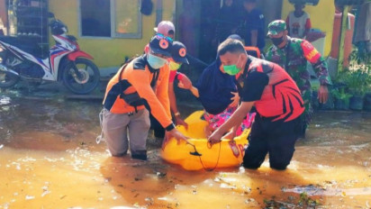 Pengungsi Banjir Penajam Paser Utara Bertambah Jadi 43 Orang